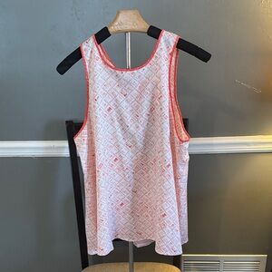 Lou & Grey Red and White Patterned Tank Top